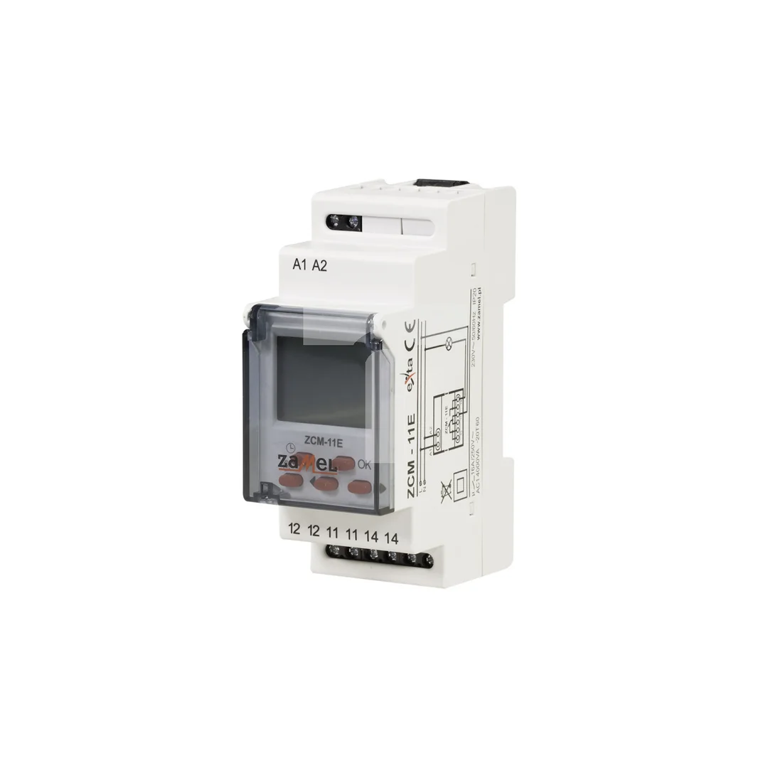 Programator czasowy cyfrowy 1-kanałowy tygodniowy Econo 230V AC ZCM-11E EXT10000185