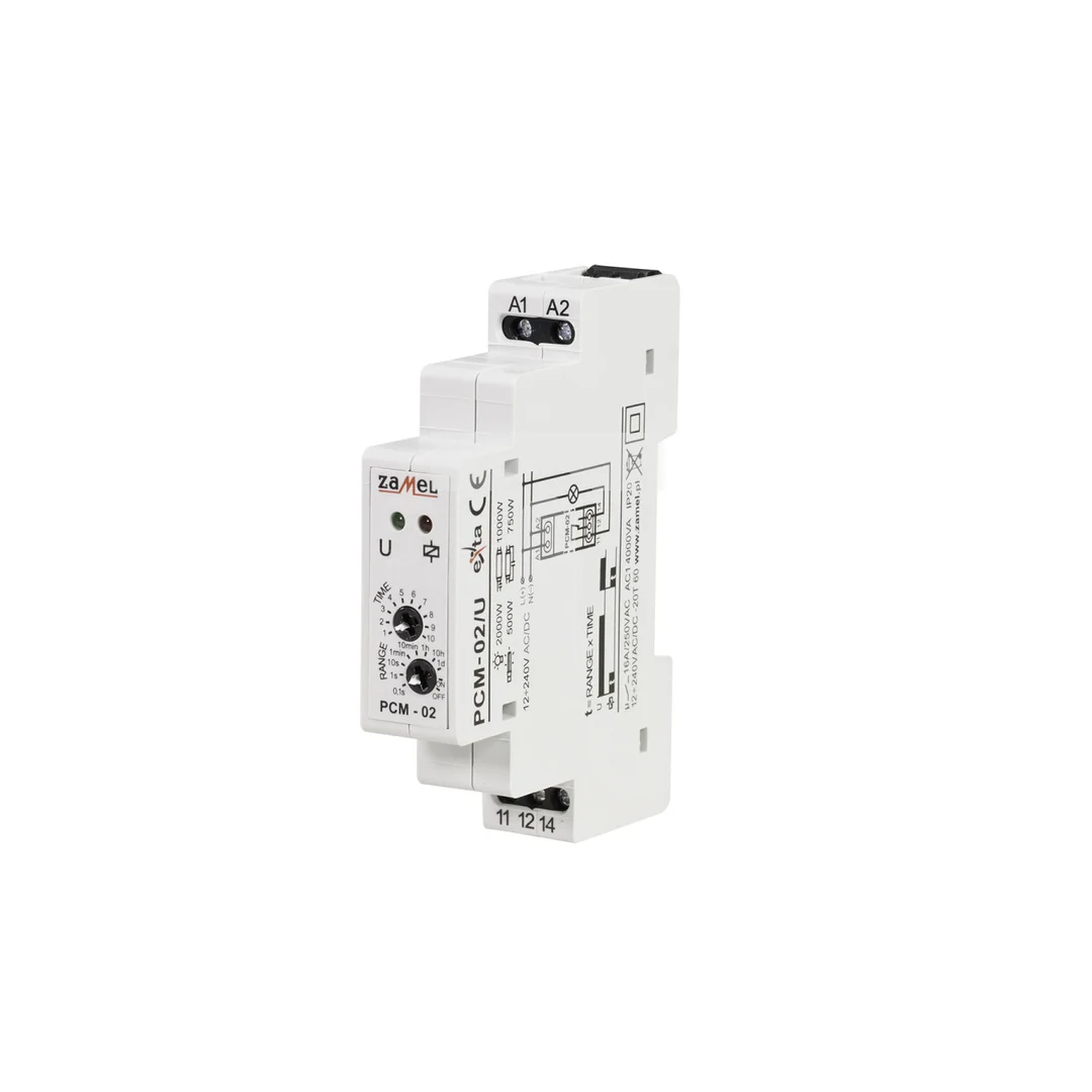 Przekaźnik czasowy 12-240V AC/DC PCM-02/U EXT10000077