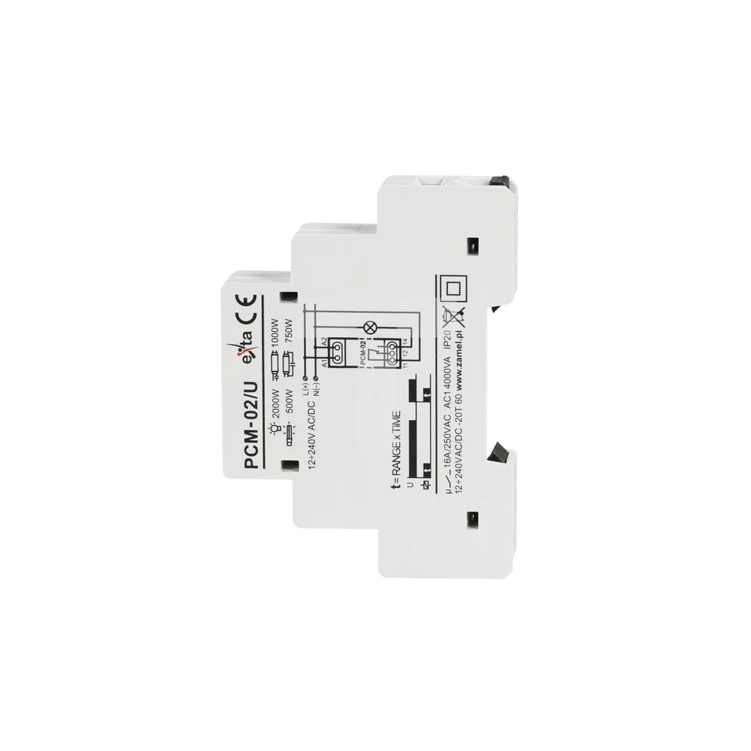 Przekaźnik czasowy 12-240V AC/DC PCM-02/U EXT10000077