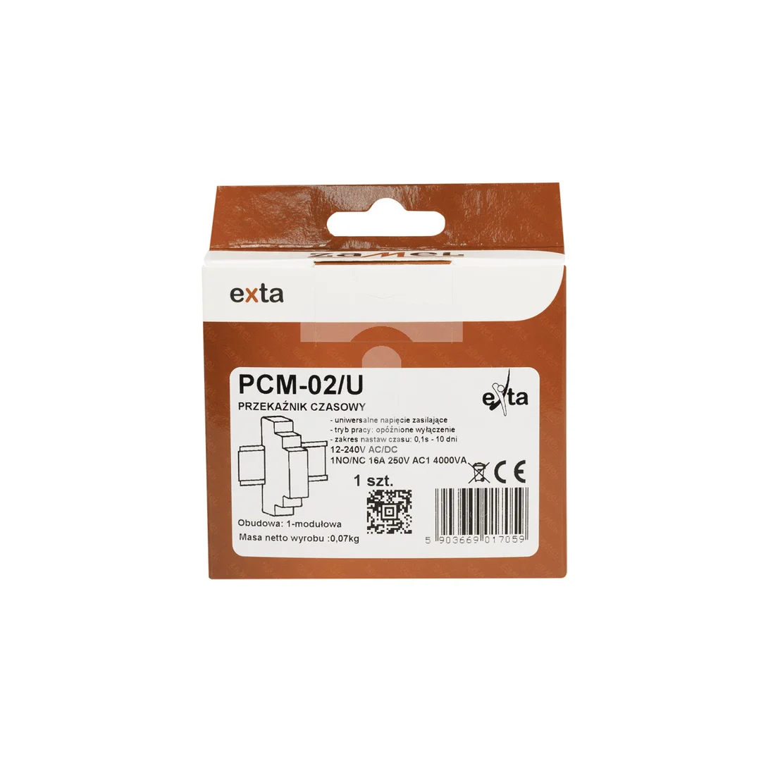 Przekaźnik czasowy 12-240V AC/DC PCM-02/U EXT10000077