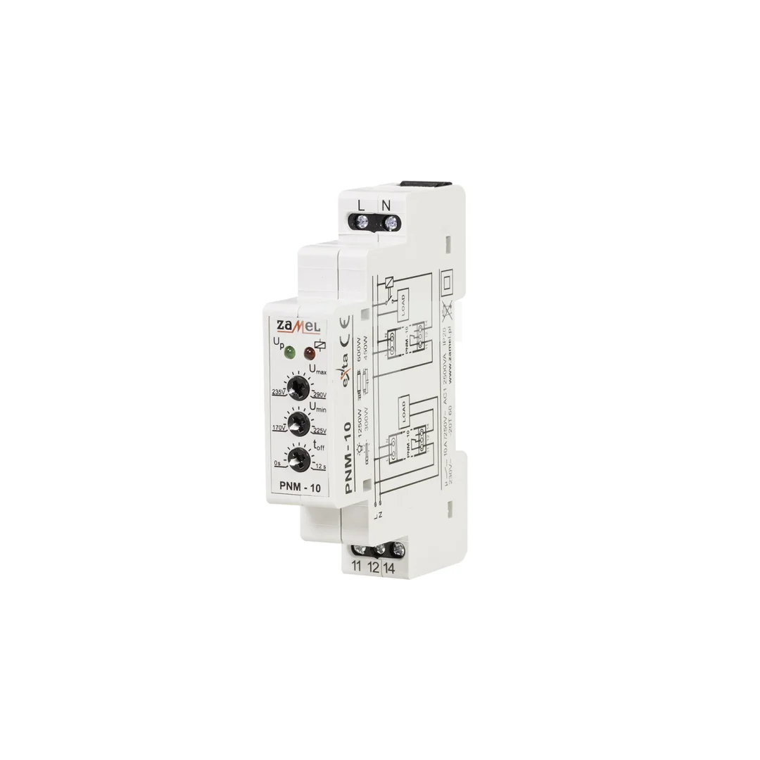 Przekaźnik napięciowy 1-fazowy 230V AC PNM-10 EXT10000103