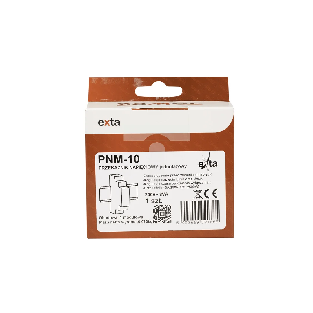 Przekaźnik napięciowy 1-fazowy 230V AC PNM-10 EXT10000103
