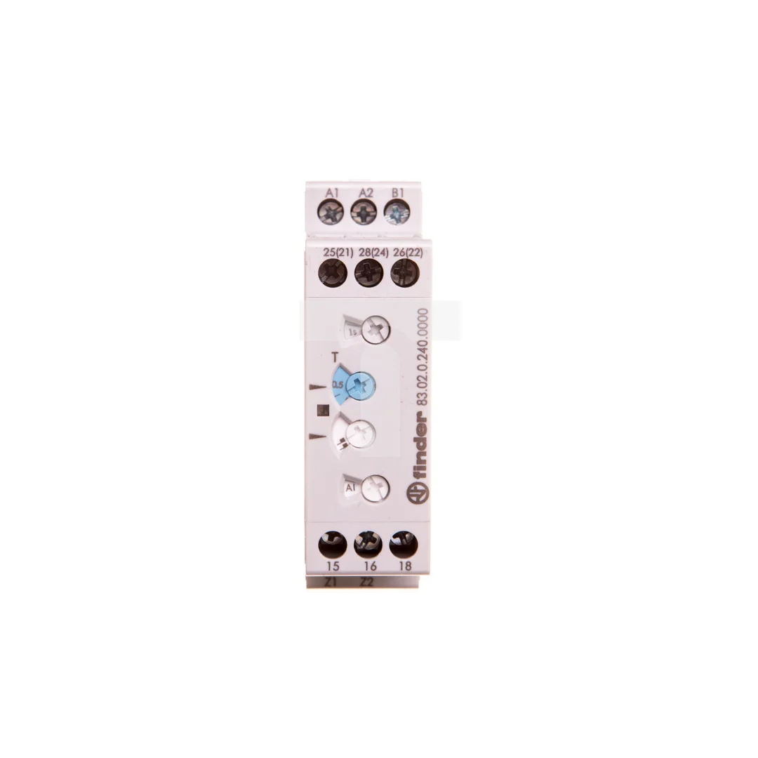 Przekaźnik czasowy wielofunkcyjny 2 P 12A 24…240V AC/DC AI, DI, GI, SW, BE, CE, DE, WD, 83.02.0.240.0000