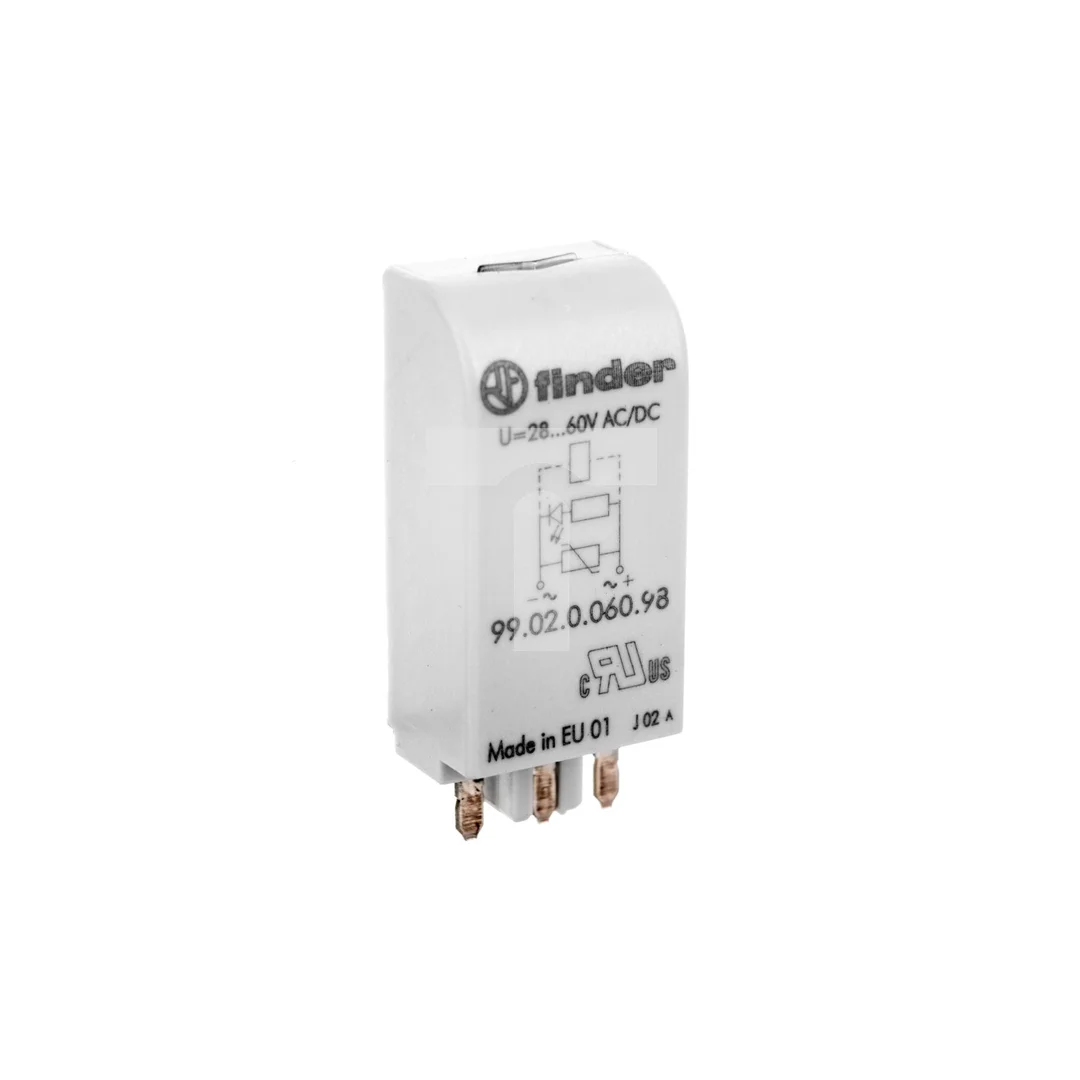 Moduł EMC, LED zielony+warystor 28-60V AC/DC 99.02.0.060.98