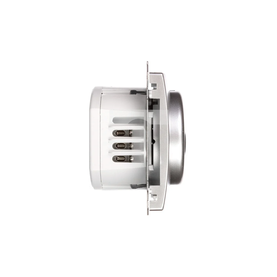 Simon Basic Ściemniacz naciskowo-obrotowy 20–500W 230V srebrny mat BMS9T.01/43