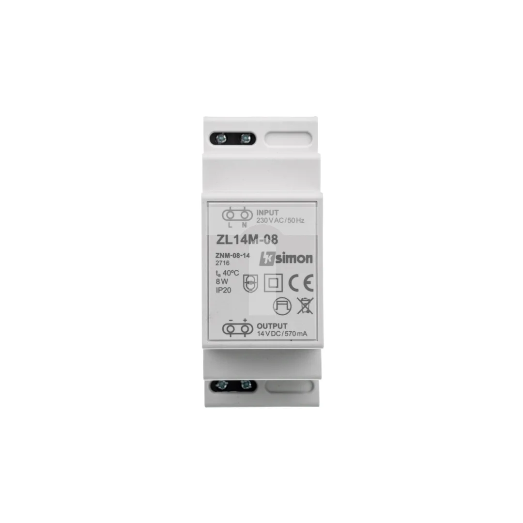 Simon 54 Zasilacz LED modułowy 14V DC 8W ZL14M-08