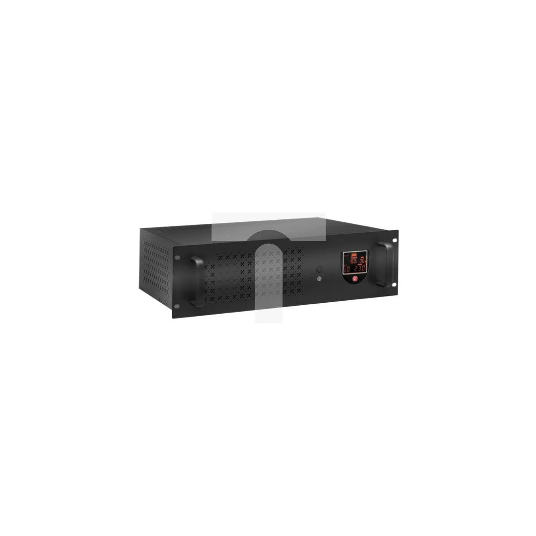 GT UPS POWERbox Rack 19” 3U 1200VA/720W Line-Interactive 3xIEC C13 + 1xSCHUKO 24V-7Ah LCD
