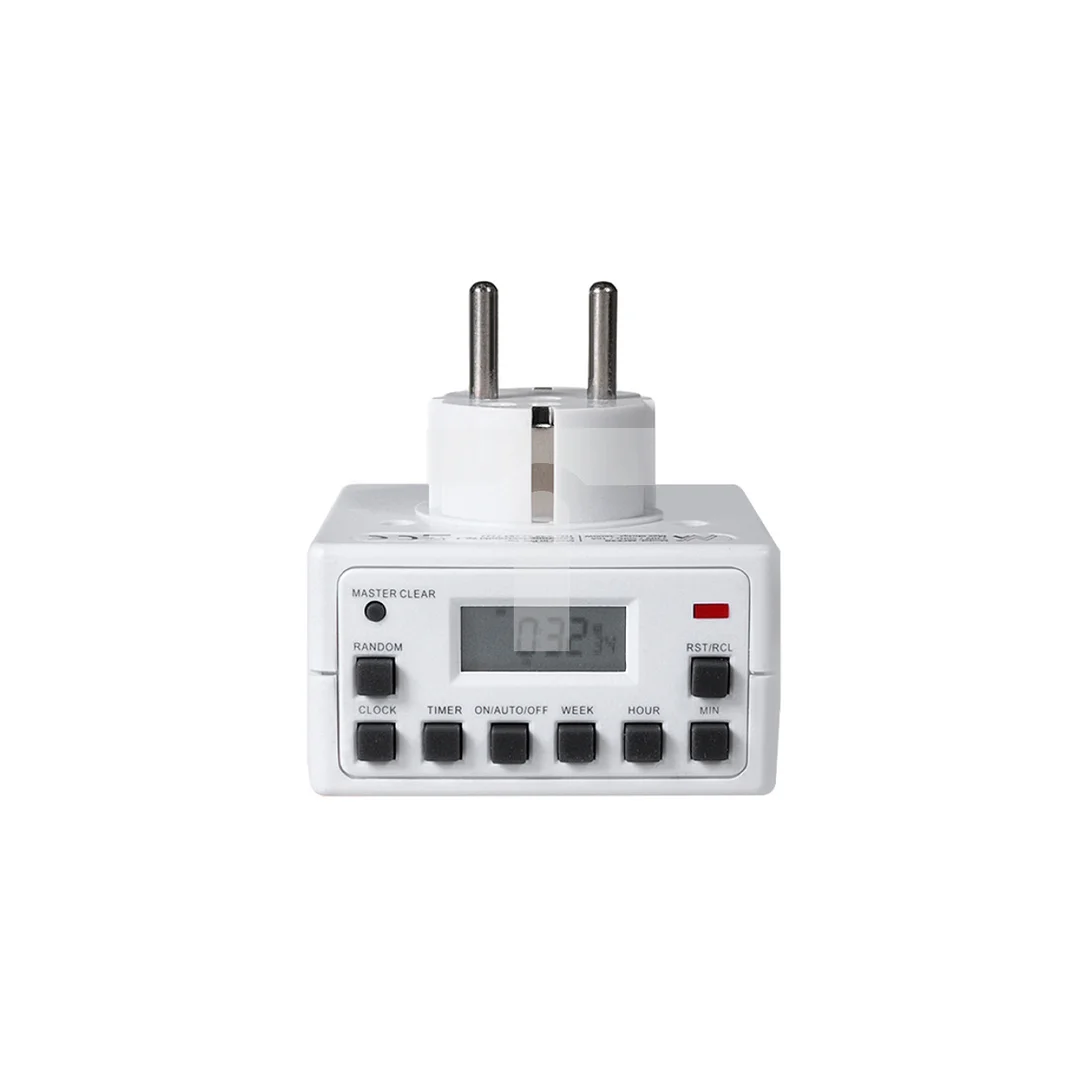 Timer cyfrowy Maclean Energy MCE30 10 programów CD funkcja Random 3600W - Czasomierz - programator cyfrowy max 156 programów MCE