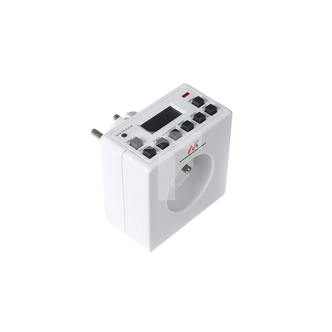 Timer cyfrowy Maclean Energy MCE30 10 programów CD funkcja Random 3600W - Czasomierz - programator cyfrowy max 156 programów MCE