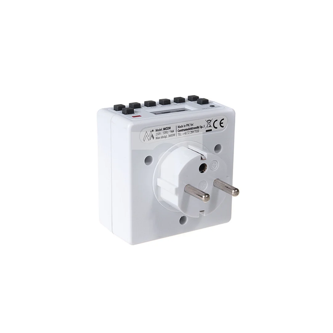 Timer cyfrowy Maclean Energy MCE30 10 programów CD funkcja Random 3600W - Czasomierz - programator cyfrowy max 156 programów MCE