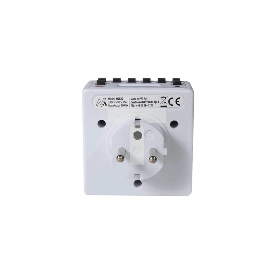 Timer cyfrowy Maclean Energy MCE30 10 programów CD funkcja Random 3600W - Czasomierz - programator cyfrowy max 156 programów MCE