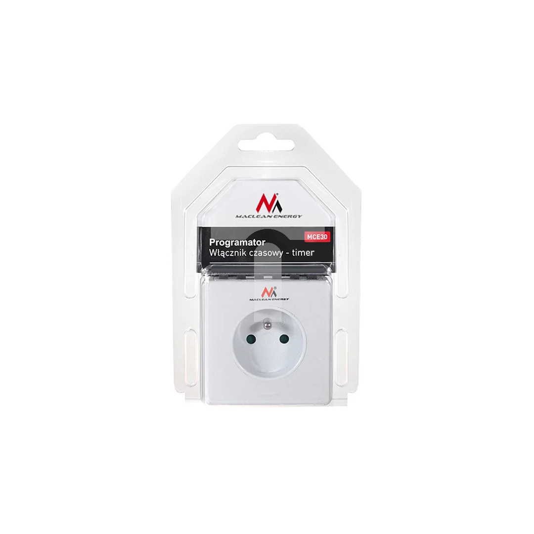 Timer cyfrowy Maclean Energy MCE30 10 programów CD funkcja Random 3600W - Czasomierz - programator cyfrowy max 156 programów MCE