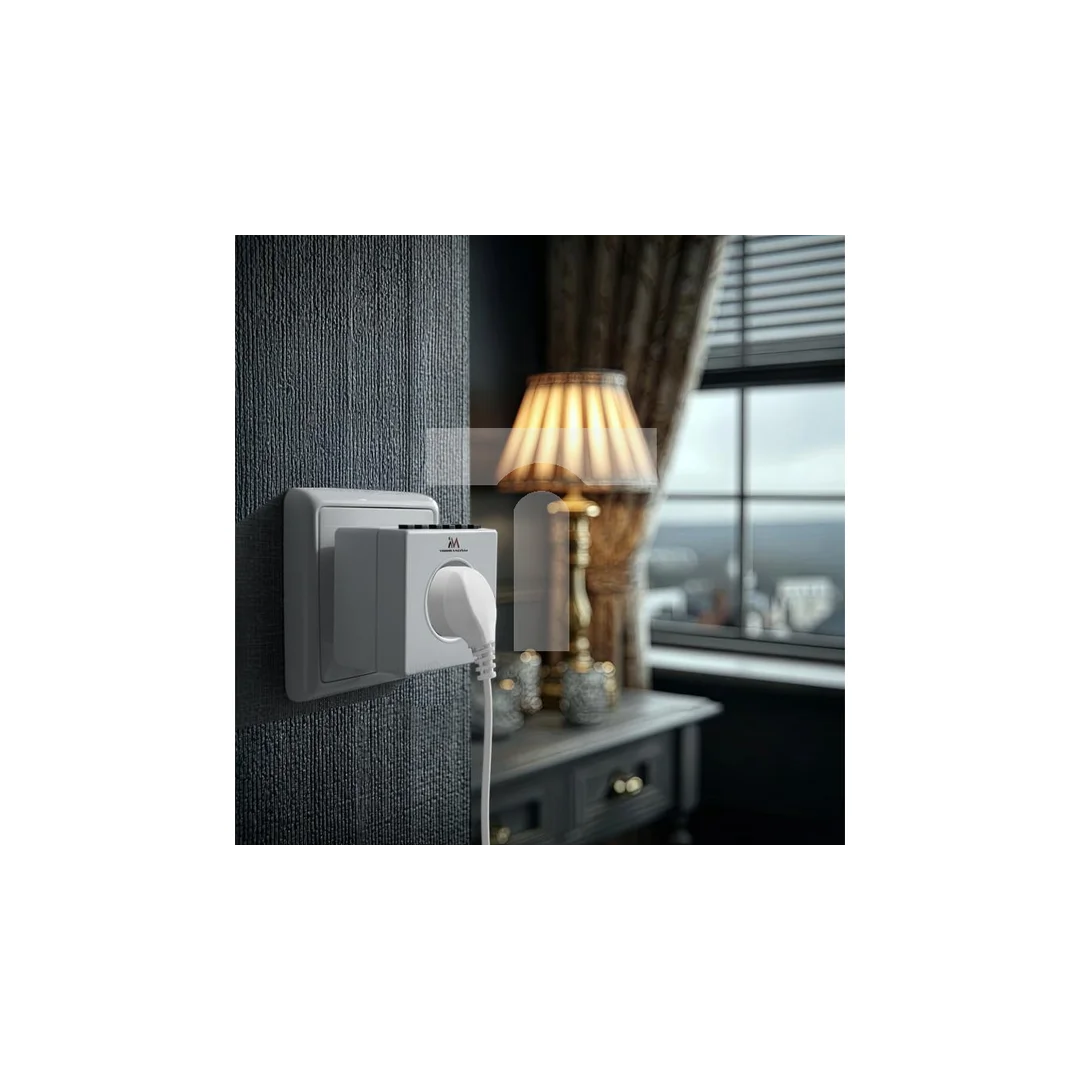 Timer cyfrowy Maclean Energy MCE30 10 programów CD funkcja Random 3600W - Czasomierz - programator cyfrowy max 156 programów MCE
