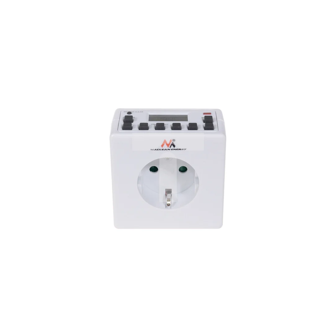 Timer cyfrowy Maclean Energy MCE30G 10 programów CD funkcja Random 3600W - Czasomierz - programator cyfrowy max 156 programów MC