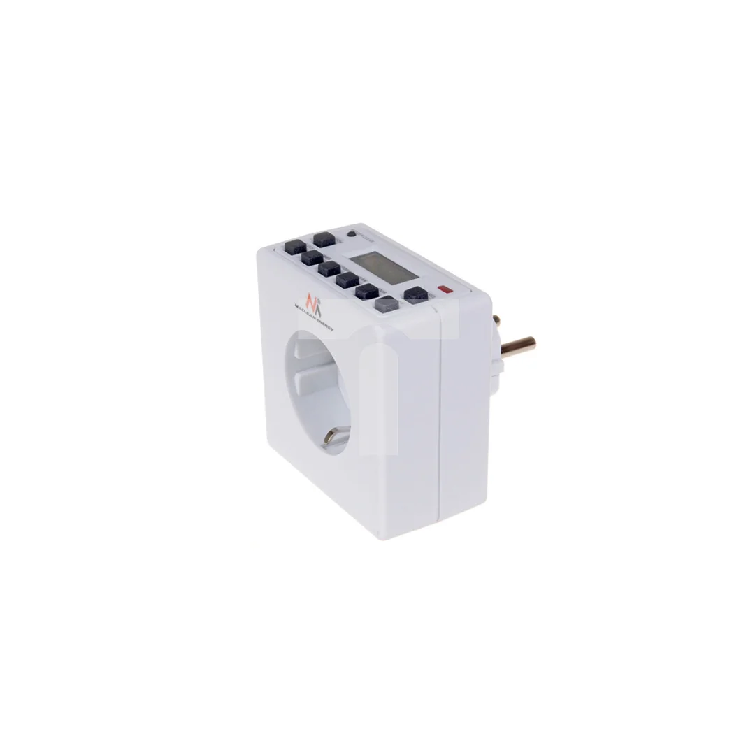 Timer cyfrowy Maclean Energy MCE30G 10 programów CD funkcja Random 3600W - Czasomierz - programator cyfrowy max 156 programów MC