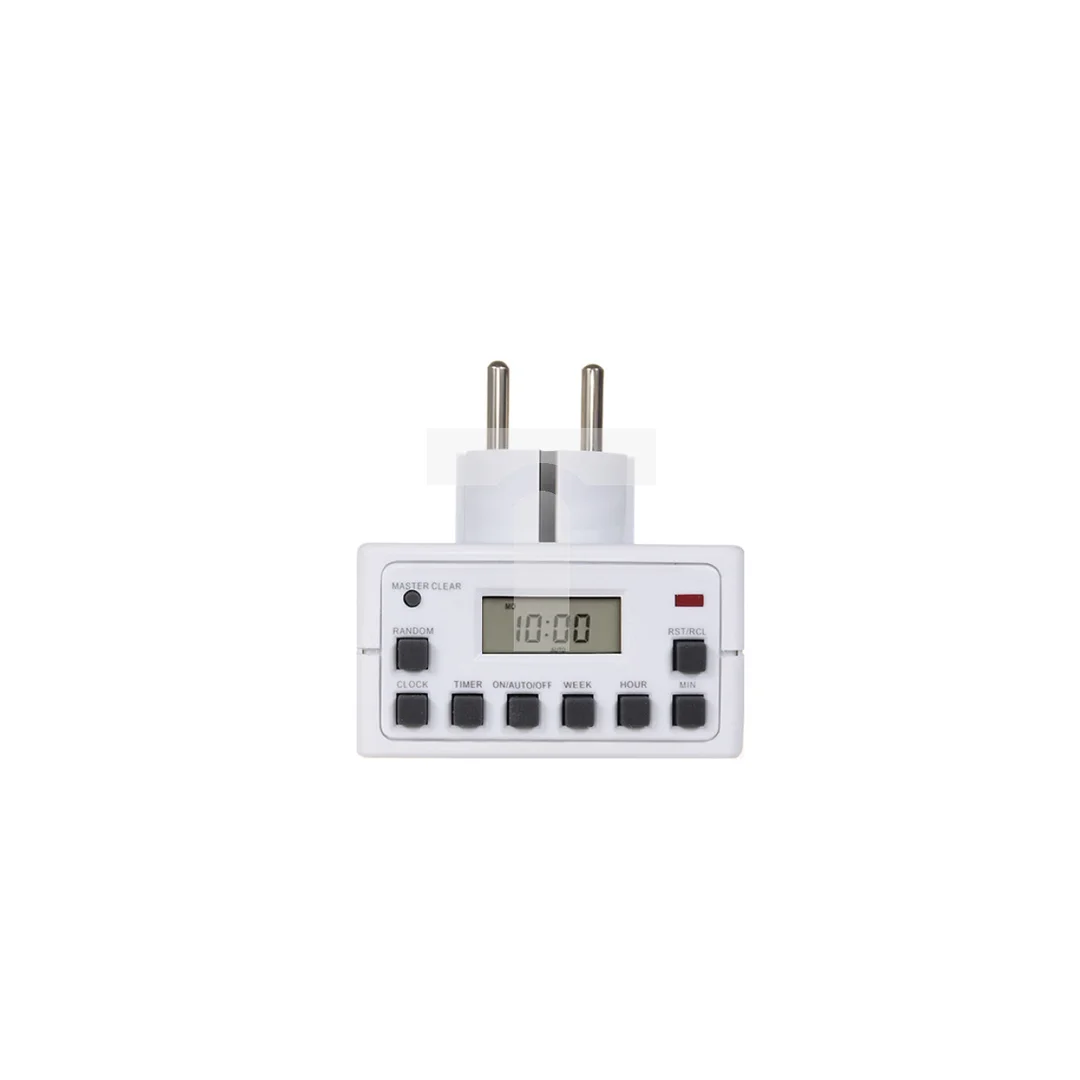 Timer cyfrowy Maclean Energy MCE30G 10 programów CD funkcja Random 3600W - Czasomierz - programator cyfrowy max 156 programów MC