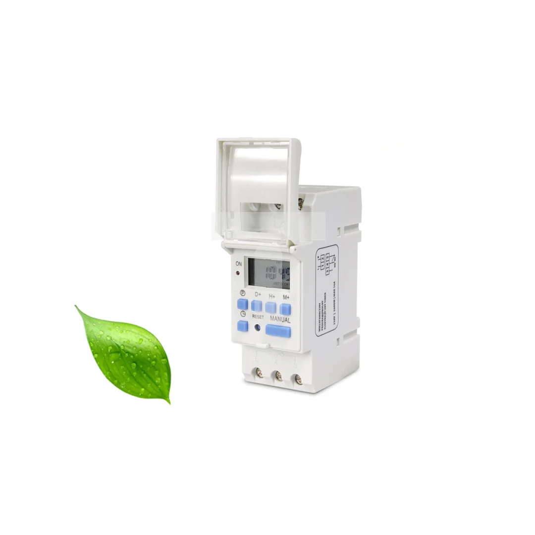 Włącznik czasowy - timer cyfrowy na szynę DIN GreenBlue GB104 16 programów max 240 programów GB104