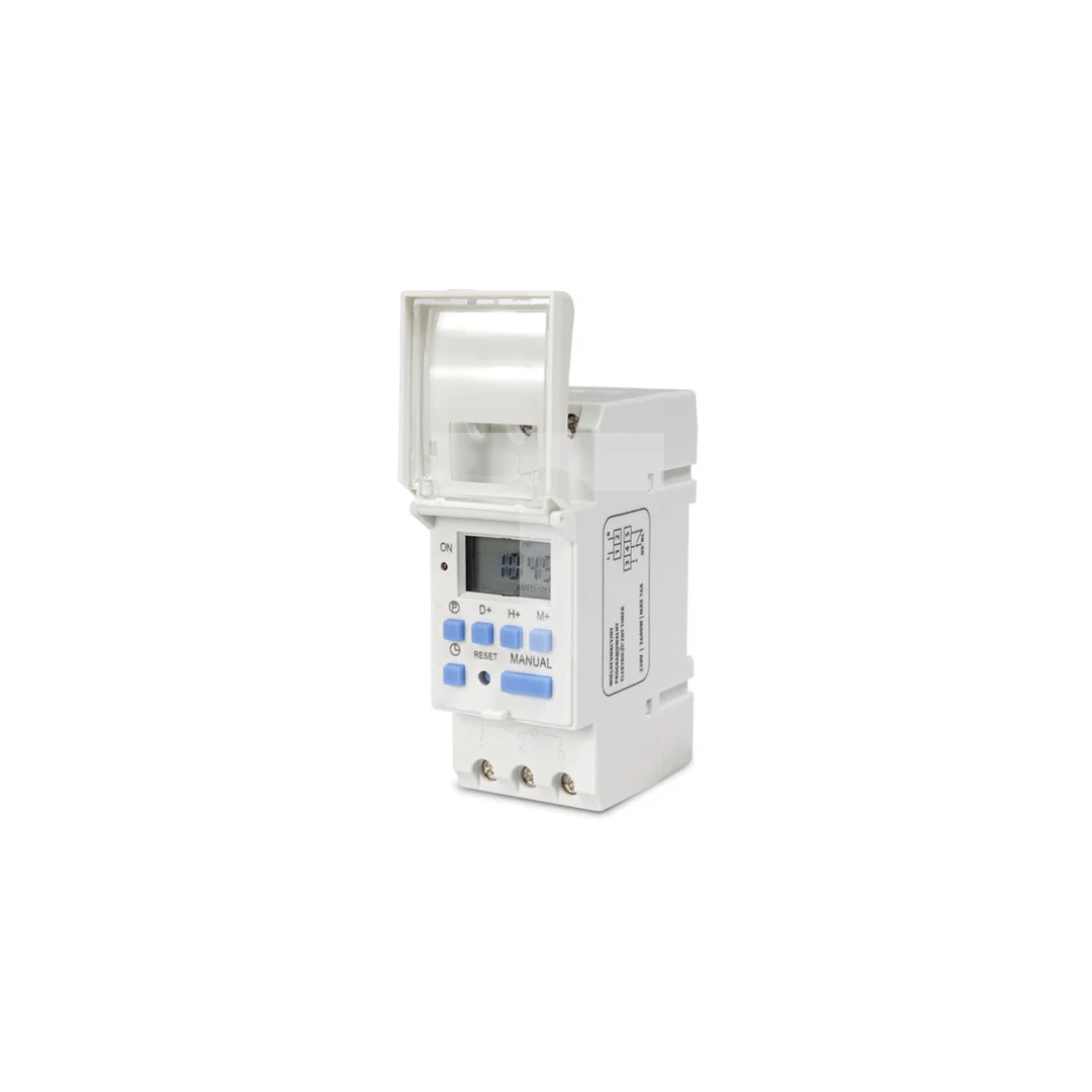 Włącznik czasowy - timer cyfrowy na szynę DIN GreenBlue GB104 16 programów max 240 programów GB104