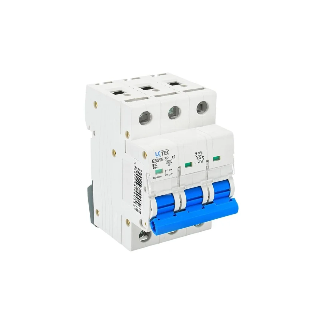 Wyłącznik nadprądowy 3P B 32A 6kA AC LC-Tec EBS9B-3B/32 LCTEC-EBS9B-3B/32