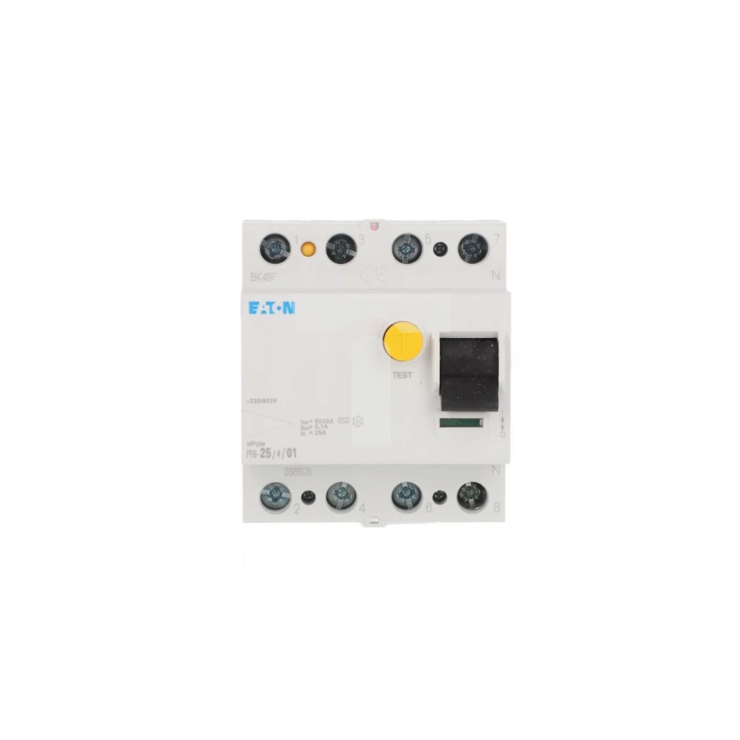 Wyłącznik różnicowoprądowy 4P 25A 0,1A typ AC PF6-25/4/01 286505