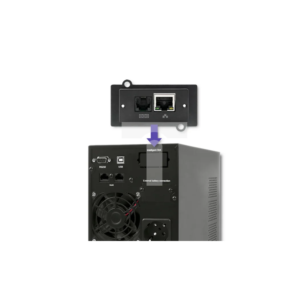 Qoltec Zasilacz awaryjny UPS On-line Pure Sine Wave 1kVA 800W LCD USB