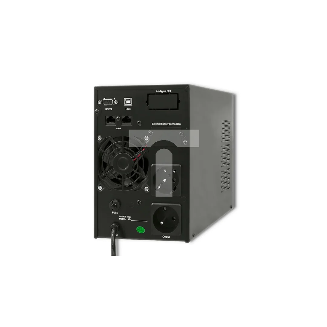 Qoltec Zasilacz awaryjny UPS On-line Pure Sine Wave 1kVA 800W LCD USB
