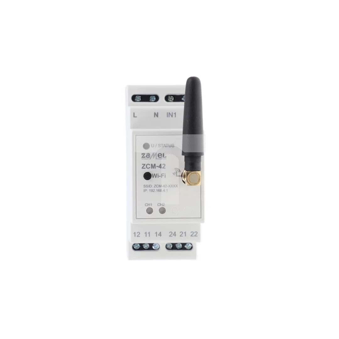 Programator czasowy WiFi 2xNO/NC 16A (inrush 111A/20ms) 230V AC ZCM-42 EXT10000265