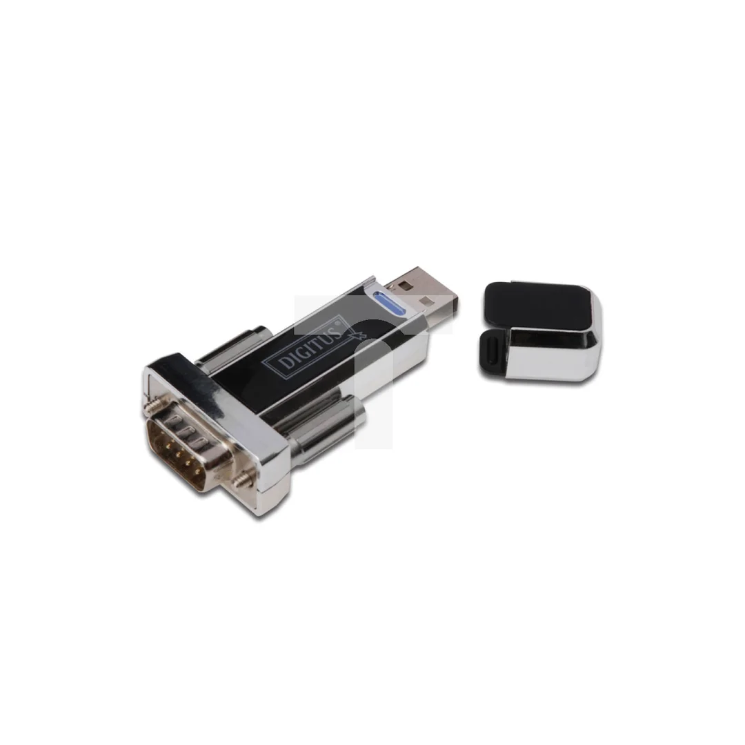 Konwerter/Adapter USB 1.1 do RS232 (DB9) z przedłużaczem USB A M/Ż 80cm DA-70155-1