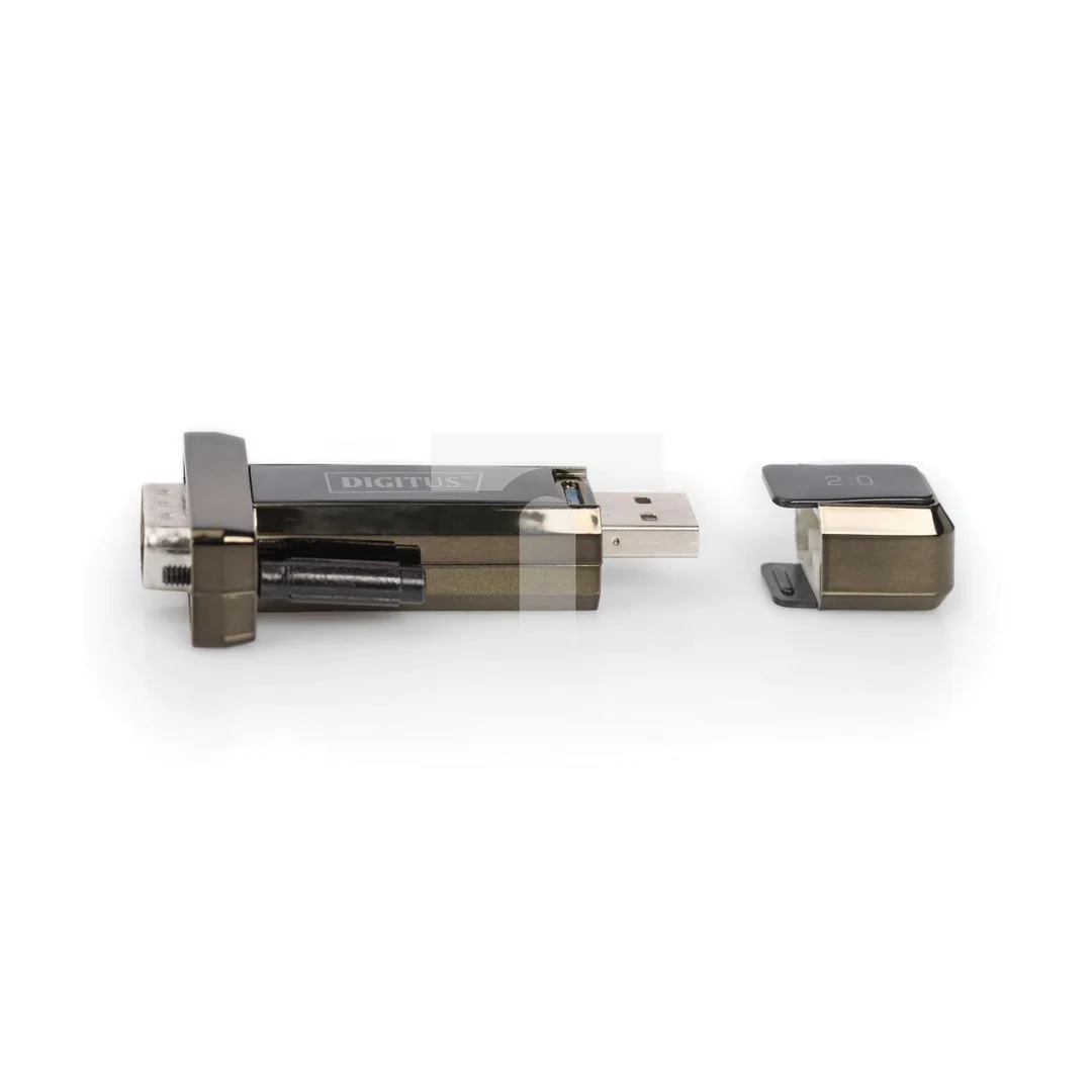 Konwerter/Adapter USB 2.0 do RS232 (DB9) z przedłużaczem USB A M/Ż 80cm DA-70156