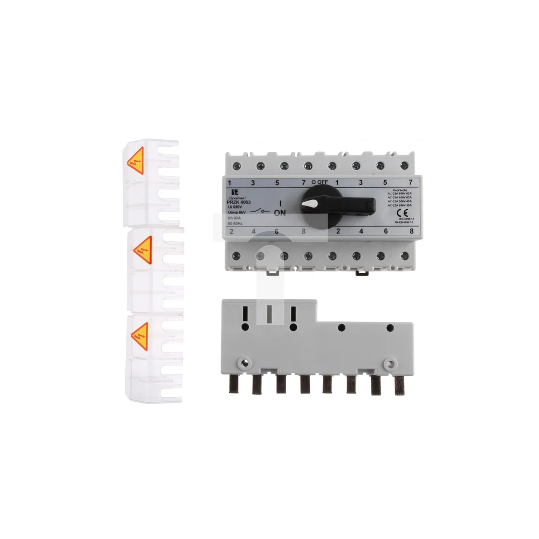 Przełącznik sieć-agregat 63A 4P PRZK-4063W02