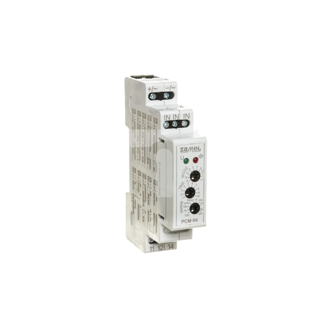 Przekaźnik czasowy 16A 0,1sek-10dni 24V AC/DC PCM-04 /24V EXT10000082