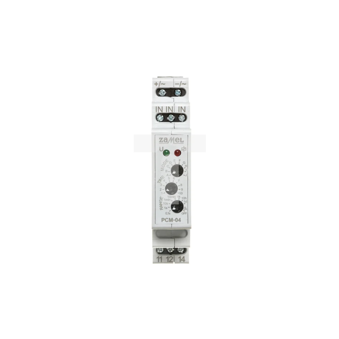 Przekaźnik czasowy 16A 0,1sek-10dni 24V AC/DC PCM-04 /24V EXT10000082