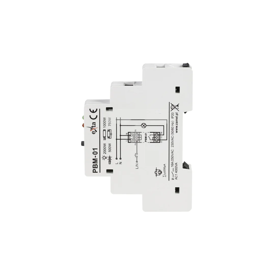 Przekaźnik impulsowy 16A 250V AC 1Z PBM-01 EXT10000061
