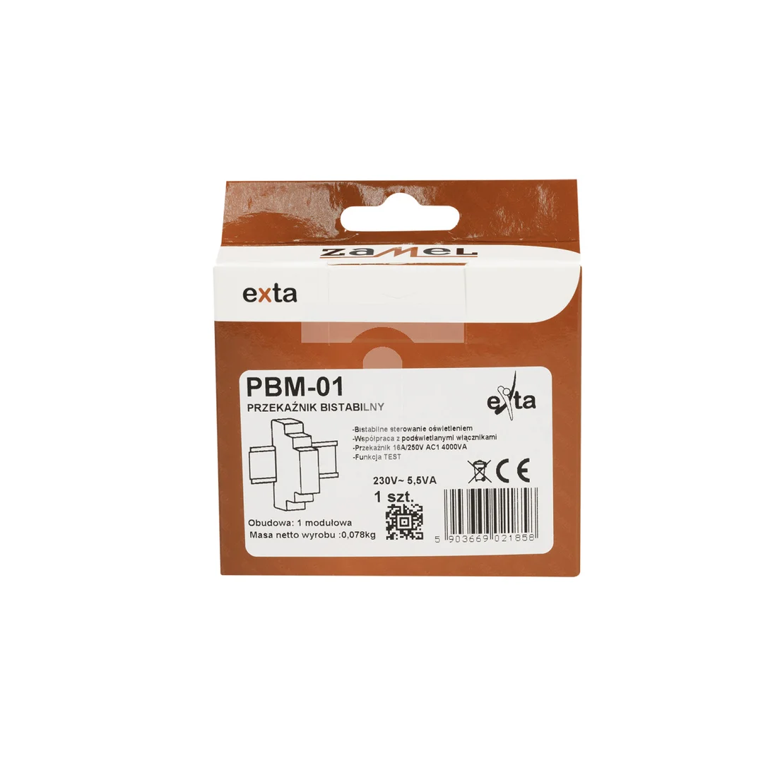 Przekaźnik impulsowy 16A 250V AC 1Z PBM-01 EXT10000061