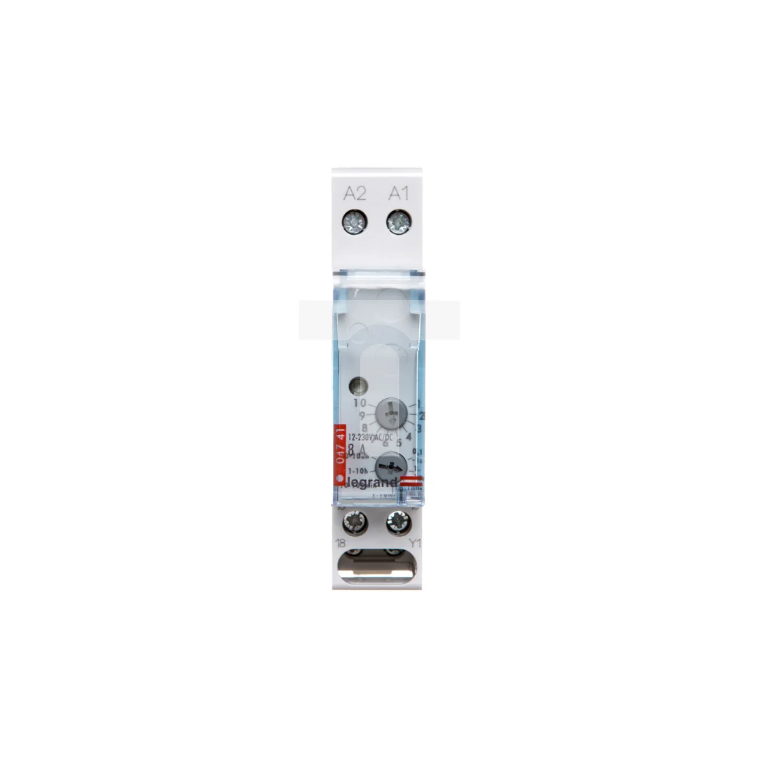 Przekaźnik czasowy 1P 8A 0,1sek-100h 12-230V AC/DC opóźnione wyłączenie RC312 004741