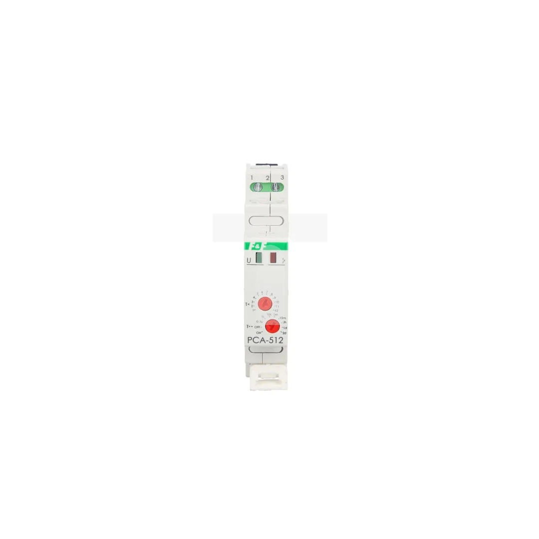 Przekaźnik czasowy 1P 10A 0,1sek-576h 230V AC opóźnione wyłaczenie PCA-512