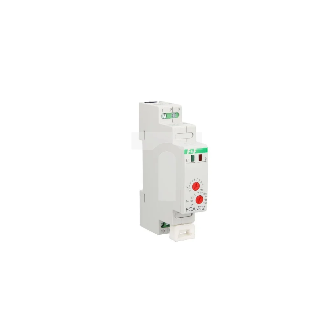 Przekaźnik czasowy 1P 10A 0,1sek-576h 230V AC opóźnione wyłaczenie PCA-512
