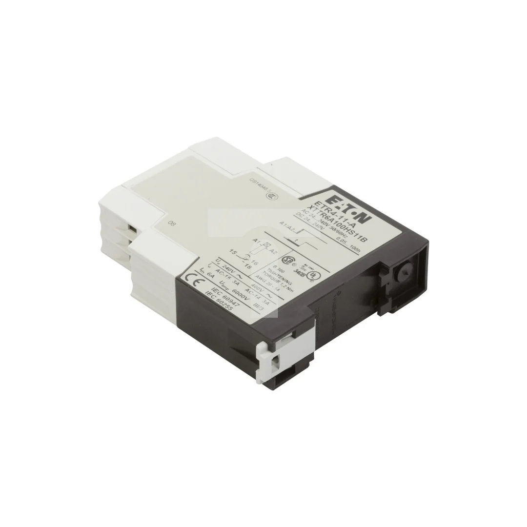 Przekaźnik czasowy 1P 3A 0,05sek-100h 24-240V AC/DC opóźnione załączenie ETR4-11-A 031882