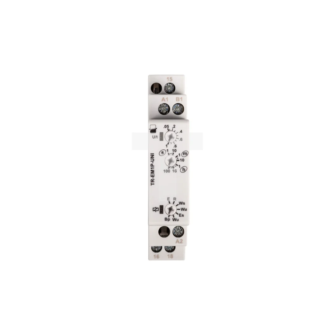 Przekaźnik czasowy 1P 8A 1sek-100h 12-240V AC/DC wielofunkcyjny TR-EM1P-UNI 2612870