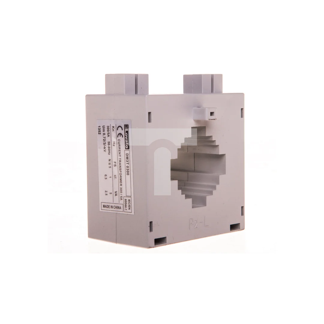 Przekładnik prądowy 300/5A, klasa 0,5, na przewód fi 30mm, na szyny: 40x10mm, 30x20mm, 25x25mm DM3T0300