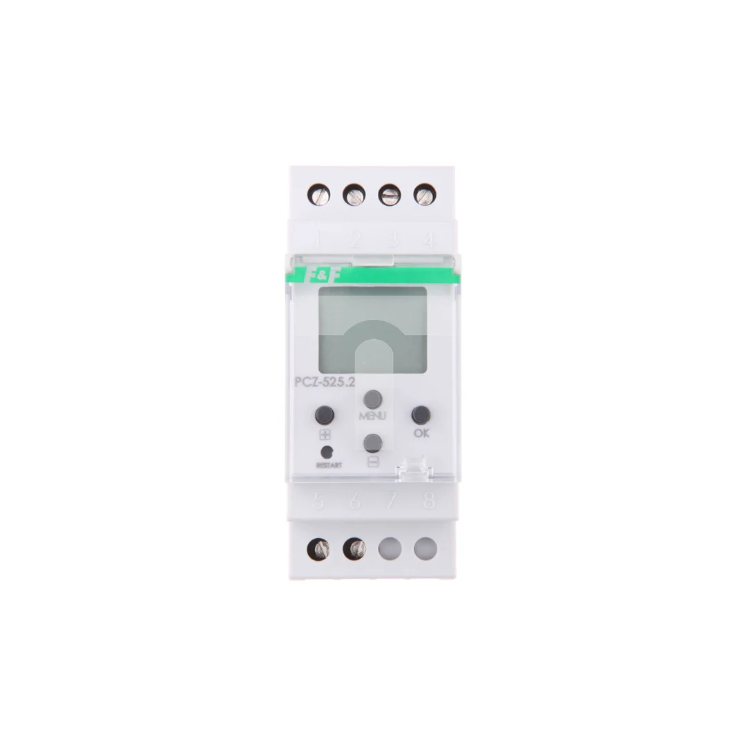 Zegar astronomiczny jednokanałowy 16A 1P 24-264 V AC/DC PCZ-525.2