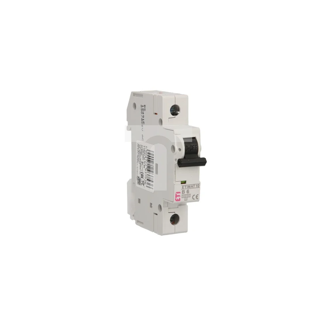 Wyłącznik nadprądowy 1P B 6A 10kA AC ETIMAT10 002121712