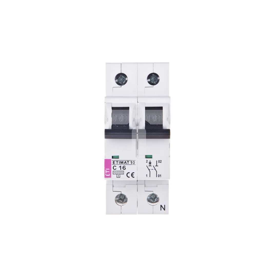 Wyłącznik nadprądowy 1P+N C 16A 10kA AC ETIMAT10 002132716