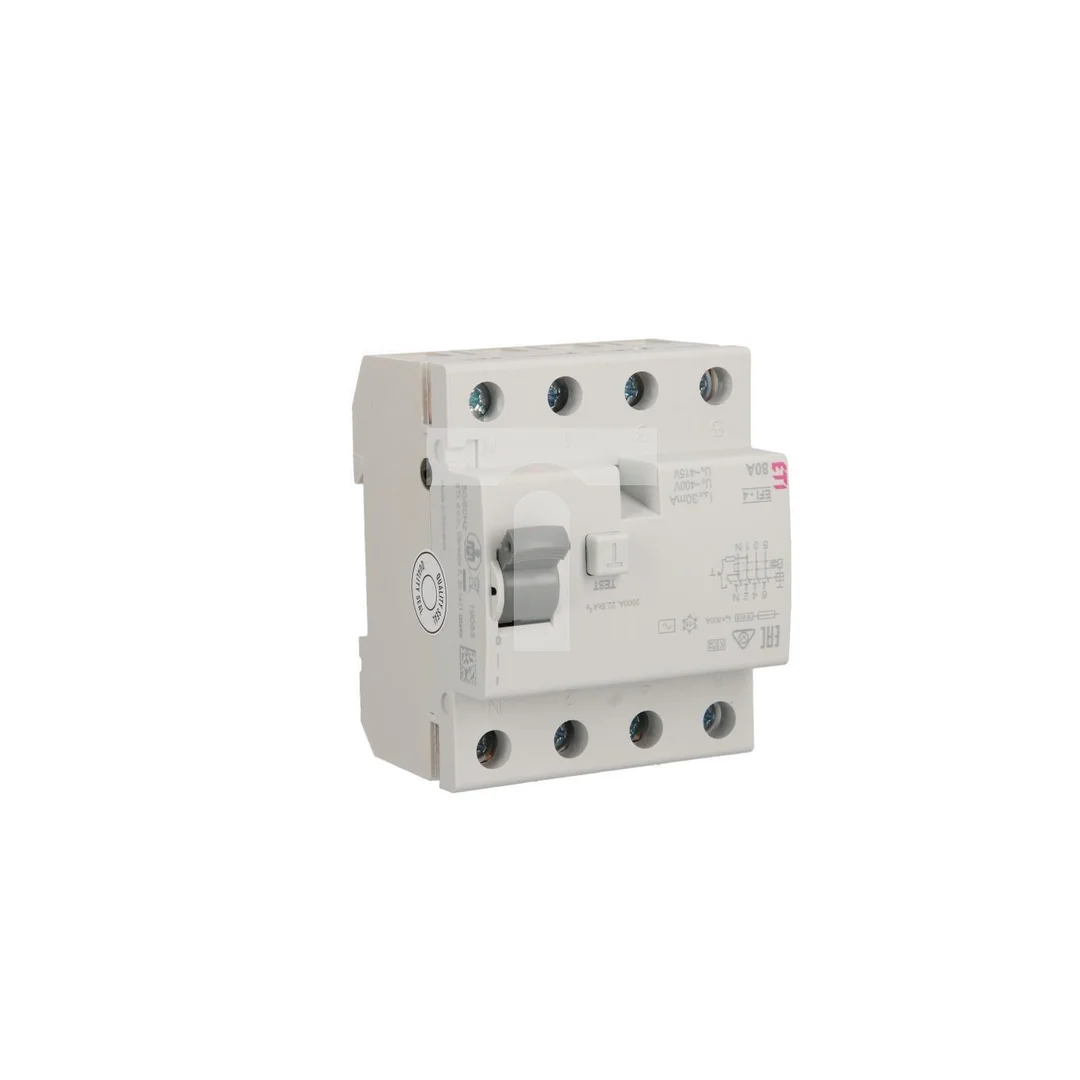 Wyłącznik różnicowoprądowy 4P 80A 0,03A typ AC EFI-4 02062145