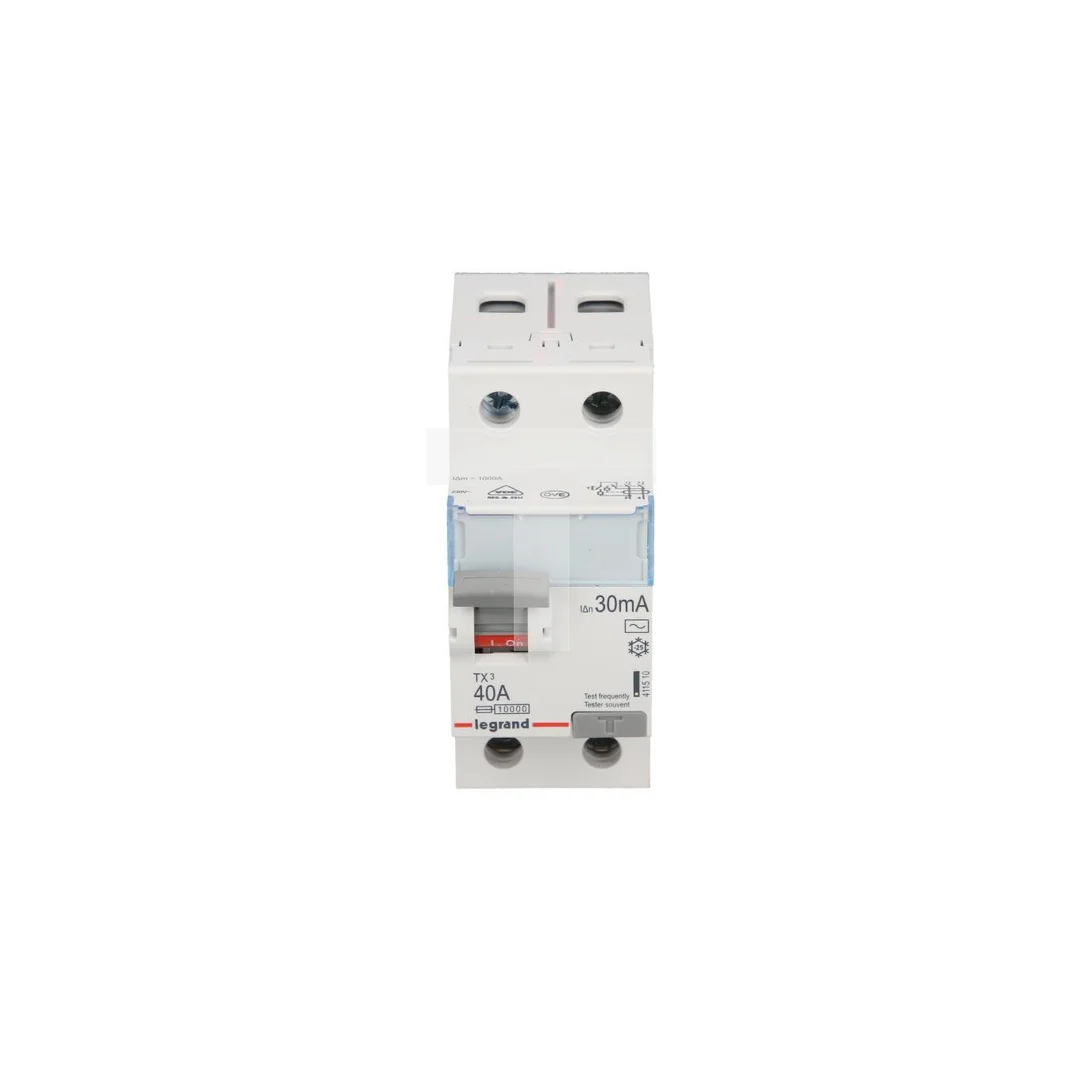 Wyłącznik różnicowoprądowy 2P 40A 0,03A typ AC P302 TX3 411510