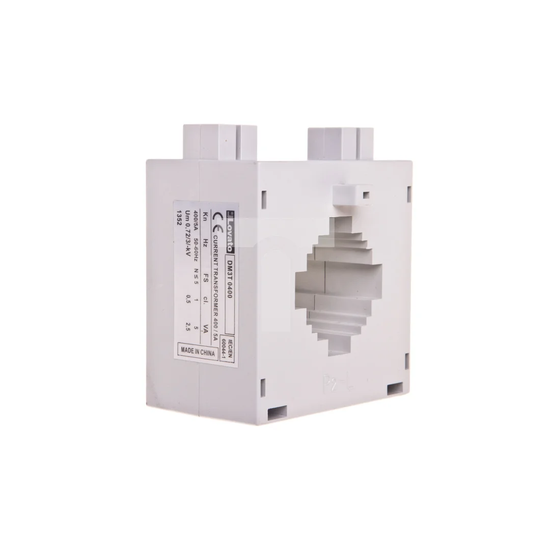 Przekładnik prądowy 400/5A, klasa 0,5, na przewód fi 30mm, na szyny: 40x10mm, 30x20mm, 25x25mm DM3T0400