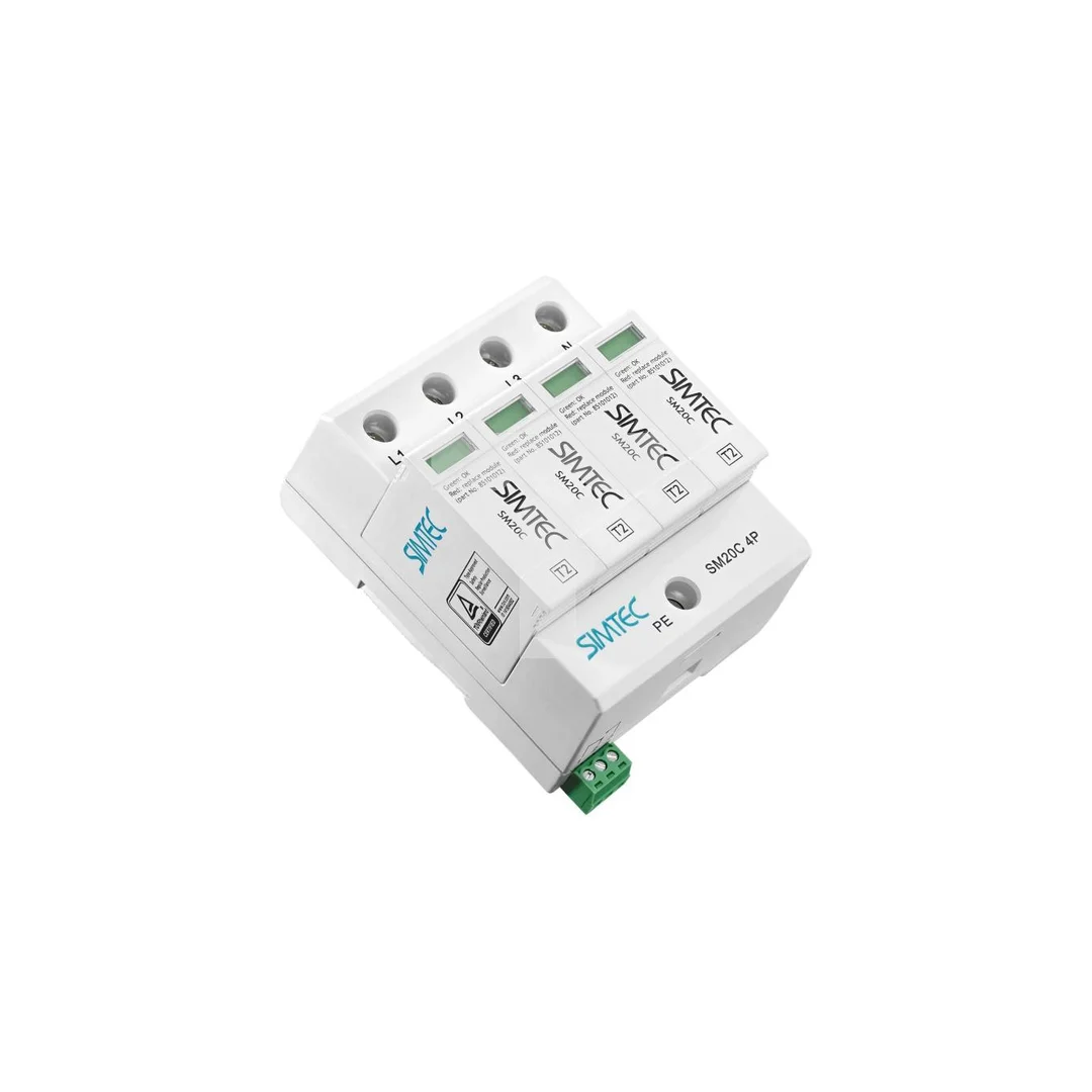Ogranicznik przepięć Typ T2 4P 20kA SIMTEC SM20C/4-275 85102000