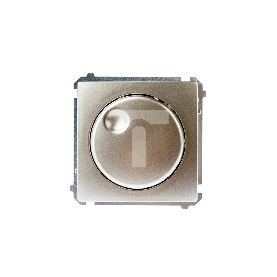 Simon Basic Ściemniacz naciskowo-obrotowy 20–500W satyna metalizowana BMS9T.01/29