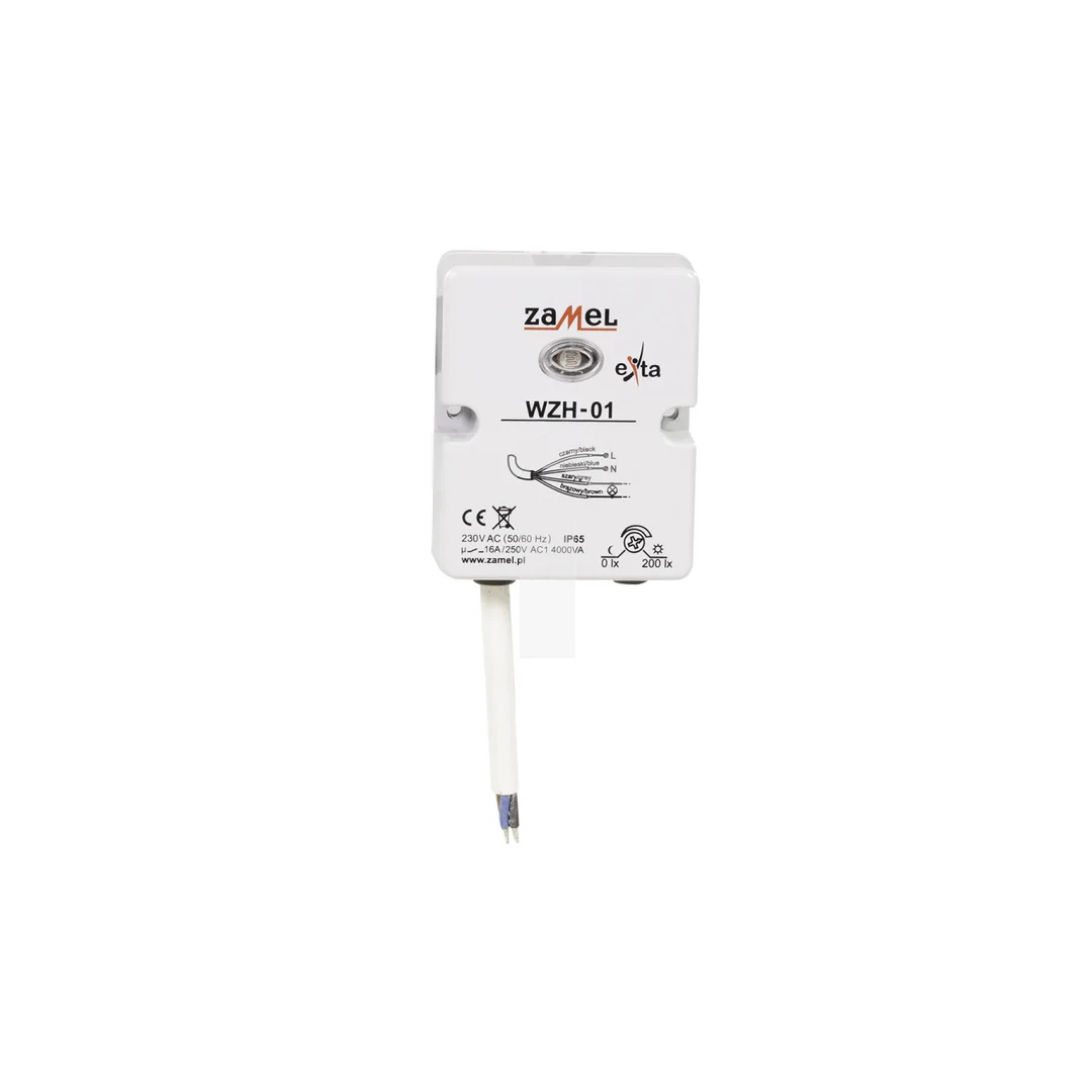 Wyłącznik zmierzchowy 16A 230V 0-200lx WZH-01 EXT10000140