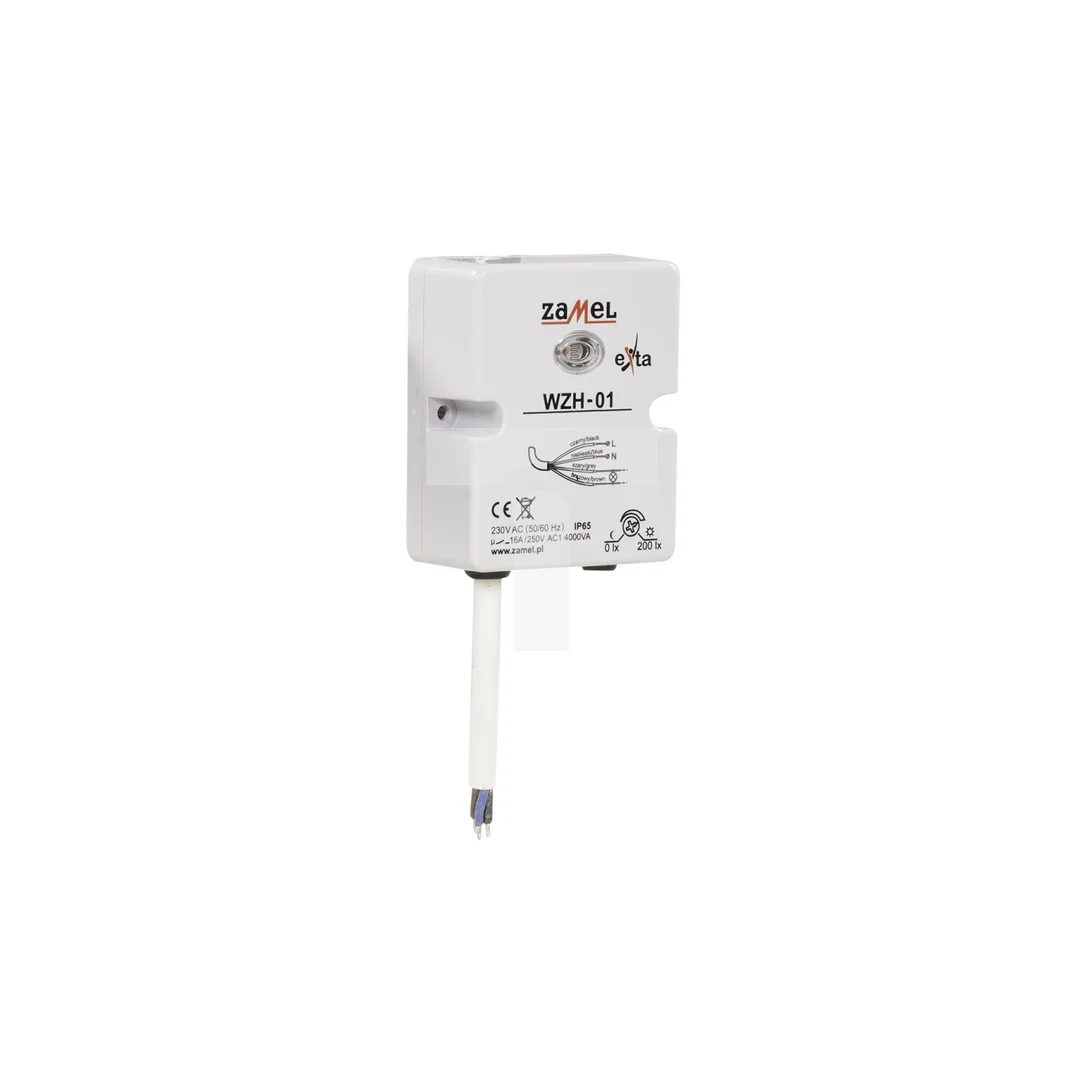 Wyłącznik zmierzchowy 16A 230V 0-200lx WZH-01 EXT10000140